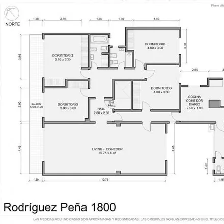 Buy this 4 bed apartment on Rodríguez Peña 1865 in Recoleta, 6660 Buenos Aires