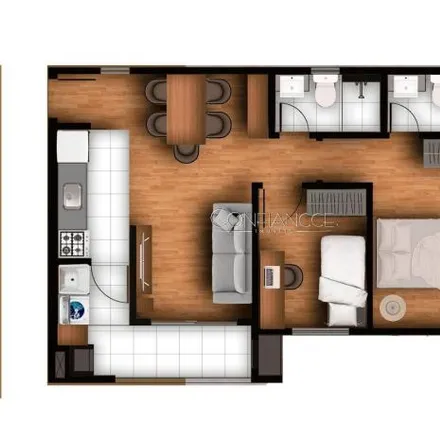 Buy this 2 bed apartment on Rua João Batista Trentin 229 in Bacacheri, Curitiba - PR