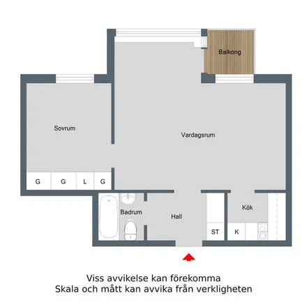 Rent this 2 bed apartment on Svälthagsvägen 43 in 612 36 Finspång, Sweden