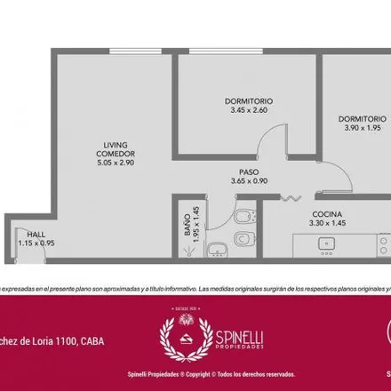Buy this 2 bed apartment on Sánchez de Loria 1125 in Boedo, C1233 ABC Buenos Aires