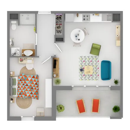 Rent this 2 bed apartment on 1 Impasse de la Coustière in 13800 Istres, France