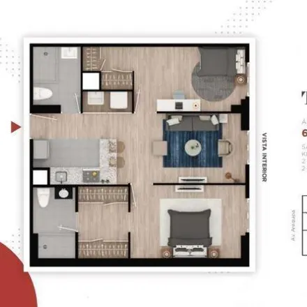 Buy this 2 bed apartment on José Pardo de Zela Avenue in Lince, Lima Metropolitan Area 15494