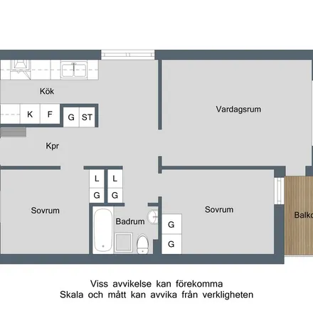 Rent this 3 bed apartment on Risings väg 23B in 612 35 Finspång, Sweden