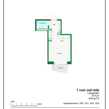 Rent this 1 bed apartment on Kungshagsvägen in 611 35 Nyköping, Sweden