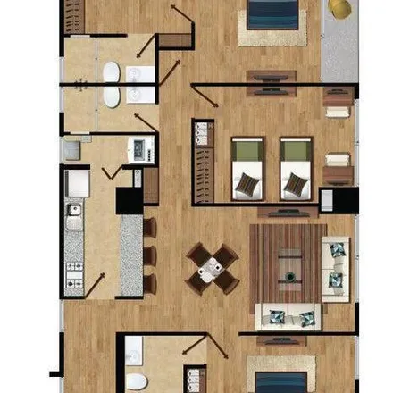 Rent this 2 bed apartment on Calle Laguna de Mayrán 200 in Colonia Anáhuac Dos Lagos, 11520 Santa Fe