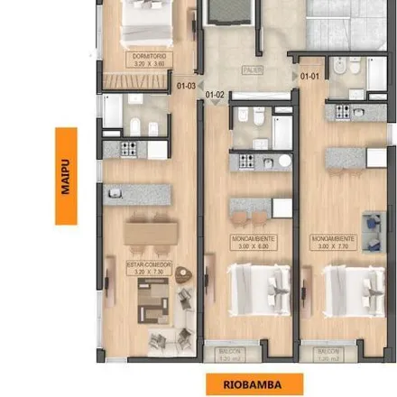 Buy this 1 bed apartment on Riobamba 896 in República de la Sexta, Rosario