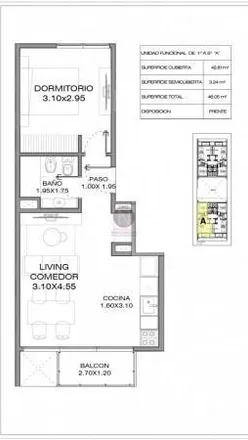 Buy this 1 bed apartment on Entre Ríos 842 in Partido de Morón, B1708 DYO Morón
