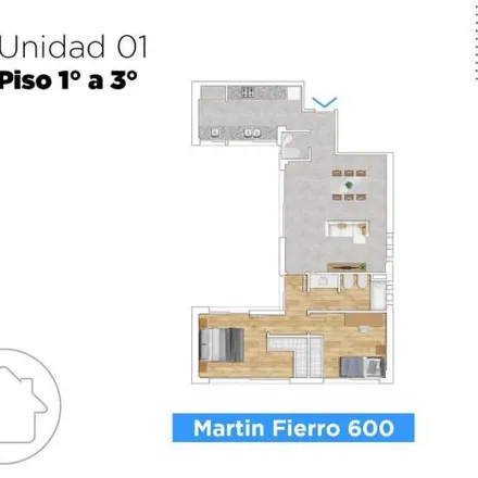Buy this 2 bed apartment on Martín Fierro 685 in La Florida, Rosario