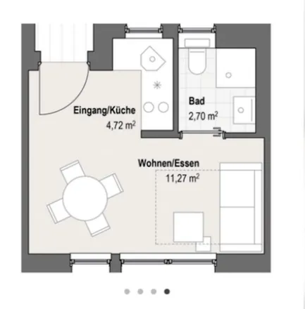Rent this 1 bed apartment on Viehgasse 8 in 45481 Mülheim an der Ruhr, Germany