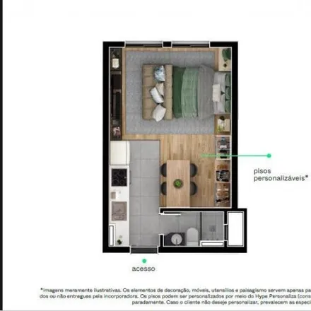 Buy this 1 bed apartment on Rua Irmãs Paulinas 5137 in Novo Mundo, Curitiba - PR