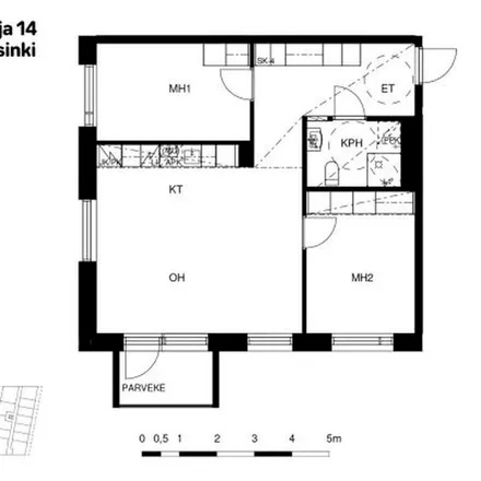 Rent this 3 bed apartment on Ilmalan asema in Hakamäentie, 00240 Helsinki