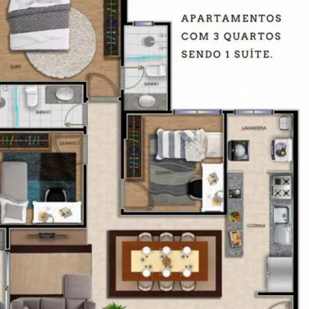 Buy this 2 bed apartment on Rua Coronel Ottoni Maciel 500 in Vila Izabel, Curitiba - PR