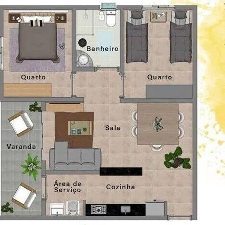 Buy this 2 bed apartment on Avenida Mato Grosso in Indaiá, Caraguatatuba - SP