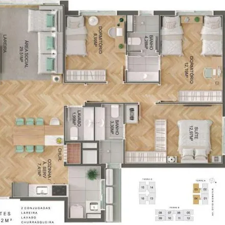Buy this 3 bed apartment on Avenida Otto Niemeyer 807 in Tristeza, Porto Alegre - RS