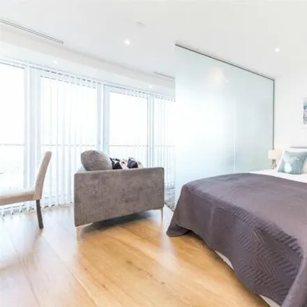 Rent this studio loft on Baltimore Tower in 25 Crossharbour Plaza, Millwall
