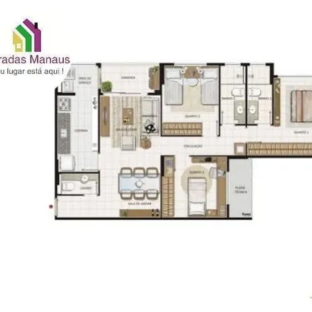 Rent this 3 bed apartment on Drogasil in Avenida Jacira Reis, Dom Pedro I