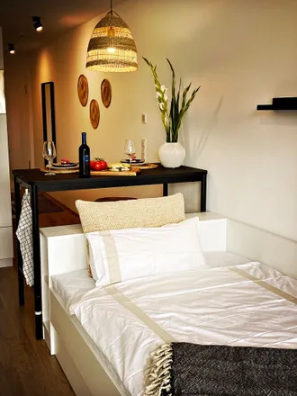 Rent this 1 bed apartment on Lasker-Sportplatz in Corinthstraße, 10245 Berlin