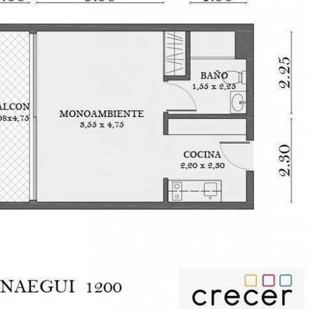 Buy this studio apartment on Andonaegui 1257 in Parque Chas, C1427 BLA Buenos Aires