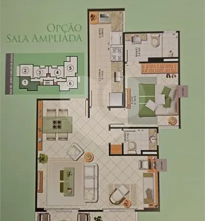 Buy this 2 bed apartment on Rua Doutor João Carlos de Souza 121 in Barro Vermelho, Vitória - ES