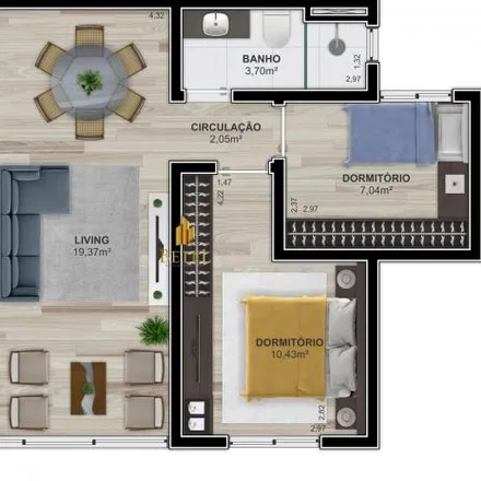 Buy this 2 bed apartment on Rua Olímpio Ricardo dos Reis in Planalto, Caxias do Sul - RS
