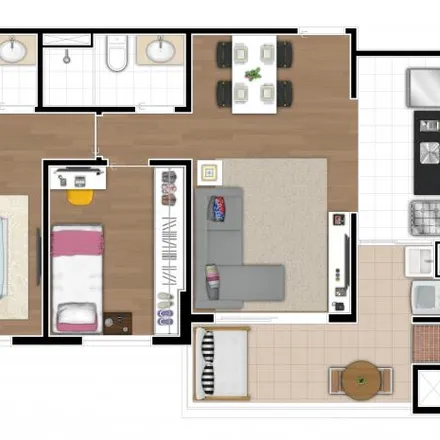 Buy this 2 bed apartment on Rua Professor Guido Straube 240 in Vila Izabel, Curitiba - PR