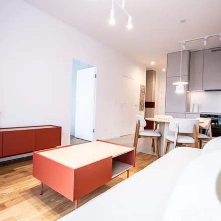Rent this 2 bed apartment on Bardzo Dobry Chleb in Wizjonerów 4, 31-356 Krakow