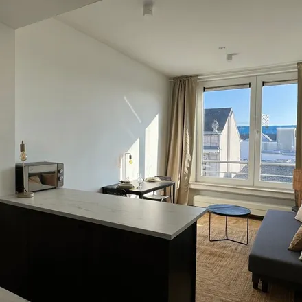 Rent this 1 bed apartment on Huidevettersstraat 36 in 2000 Antwerp, Belgium