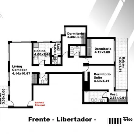 Buy this 3 bed apartment on Juan Carlos Cruz 66 in Vicente López, C1429 BNS Vicente López