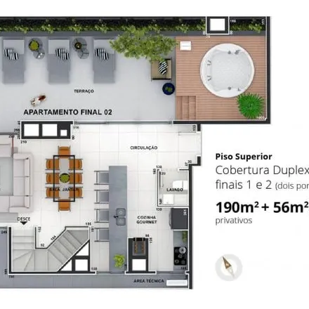 Buy this 3 bed apartment on Rua Canadá 415 in Bacacheri, Curitiba - PR