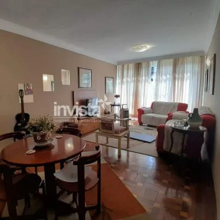 Rent this 3 bed apartment on Avenida General San Martin in Ponta da Praia, Santos - SP