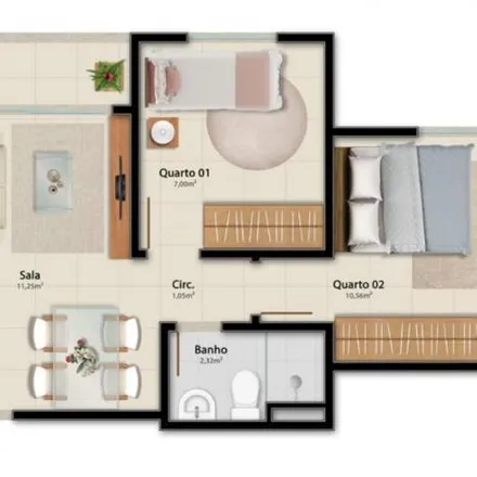 Buy this 2 bed apartment on Avenida Central in Jardim Tropical, Serra - ES