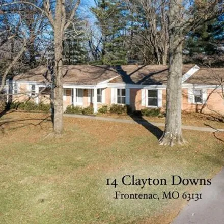 Rent this 4 bed house on 14 Clayton Downs Lane in Frontenac, Saint Louis County
