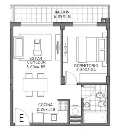 Rent this 1 bed apartment on Mariano Moreno 759 in Partido de Morón, B1708 DYO Morón