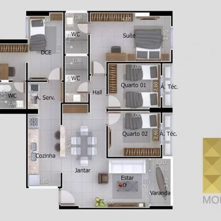 Buy this 3 bed apartment on Rua Empresário João Rodrigues Alves in Bancários, João Pessoa - PB