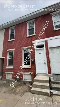 Rent this 2 bed townhouse on 238 Minor Street in Norristown, PA 19401