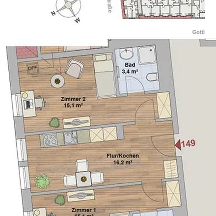 Rent this 3 bed apartment on f6 Cigarettenfabrik Dresden GmbH in Gottleubaer Straße, 01277 Dresden