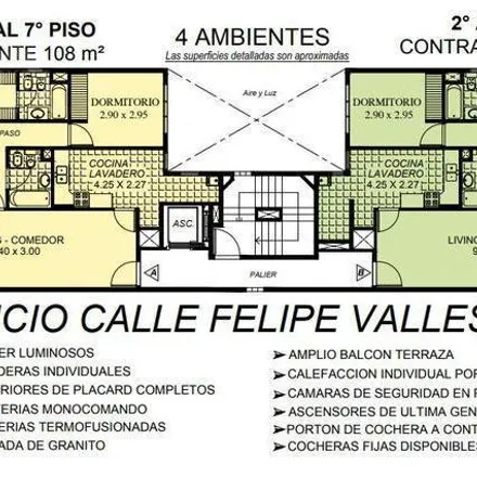 Buy this 3 bed apartment on Felipe Vallese 1948 in Flores, C1406 BOS Buenos Aires