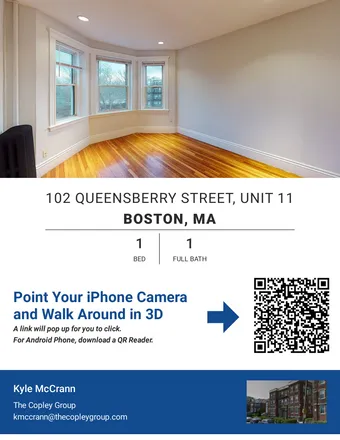 Image 2 - #11, 102 Queensberry Street, West Fens, Boston - Apartment for rent