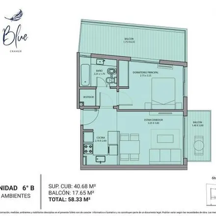 Buy this 1 bed apartment on José Pascual Tamborini 2901 in Núñez, C1430 FBM Buenos Aires