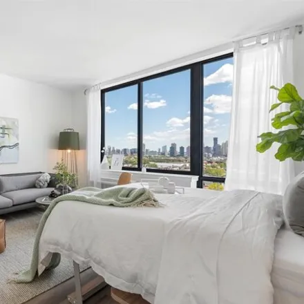 Rent this studio apartment on 55 Jordan Avenue in Bergen Square, Jersey City