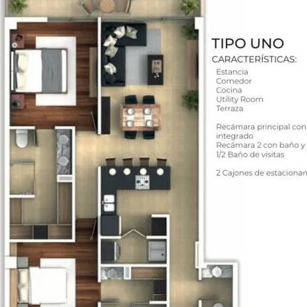 Buy this 2 bed apartment on Avenida Manuel Acuña in Circunvalación Vallarta, 44670 Guadalajara