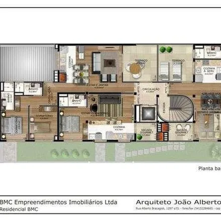 Buy this 2 bed apartment on Rua Vico Poralini Thompson in Cristo Redentor, Caxias do Sul - RS