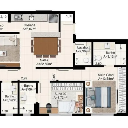 Buy this 3 bed apartment on Rua 1121 in Setor Pedro Ludovico, Goiânia - GO