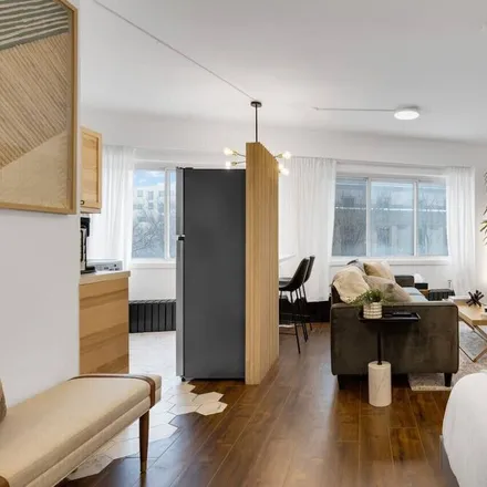 Rent this studio apartment on Milton Parc in Montreal, QC H2X 1X4