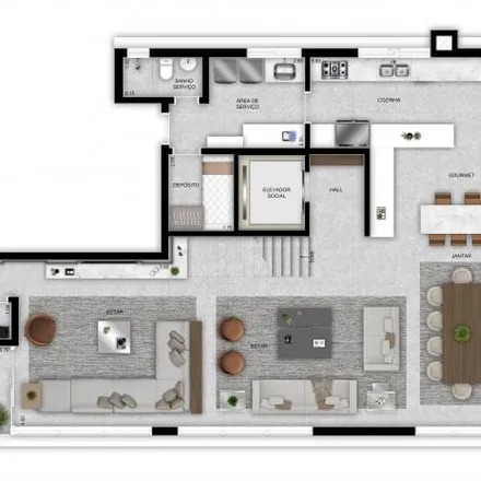 Buy this 4 bed apartment on Alameda Princesa Izabel 961 in Bigorrilho, Curitiba - PR