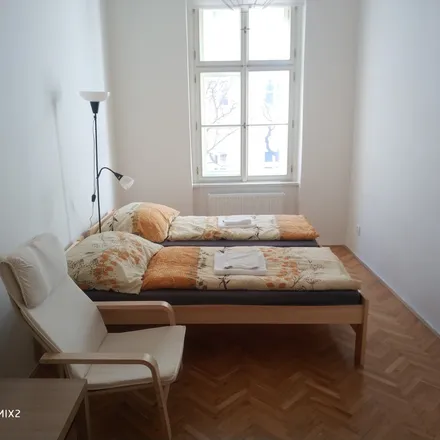 Rent this 1 bed room on Pink floyd caffe in Americká 584/14, 120 00 Prague