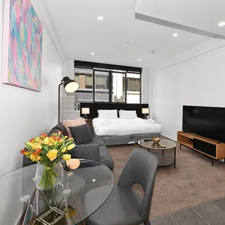 Rent this studio apartment on Madison Apartments in 39 Queen Street, Melbourne VIC 3000