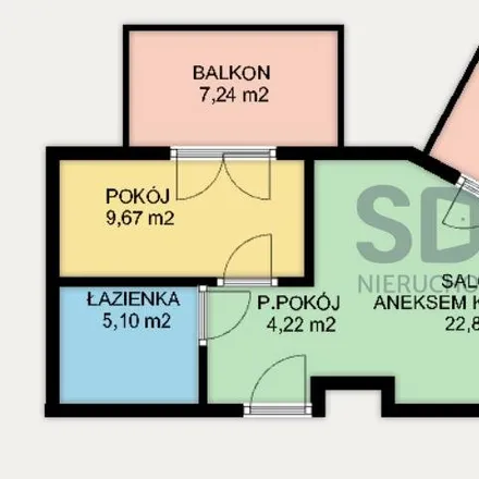 Buy this 2 bed apartment on Gnieźnieńska 4a in 53-633 Wrocław, Poland