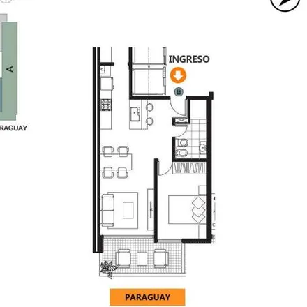Buy this 1 bed apartment on Paraguay 2176 in Abasto, Rosario