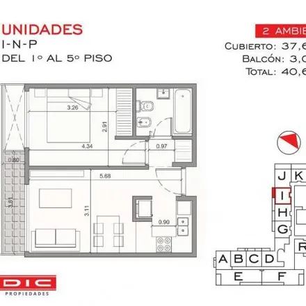 Buy this 1 bed apartment on Aristóbulo del Valle 1628 in Florida, C1429 ABH Vicente López